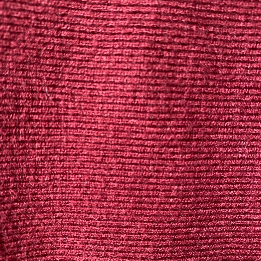 🎄NWT MEROKEETY Off Shoulder Ribbed Knit Sweater Dress Wine Red Fall Mini Dress M - Picture 6 of 8